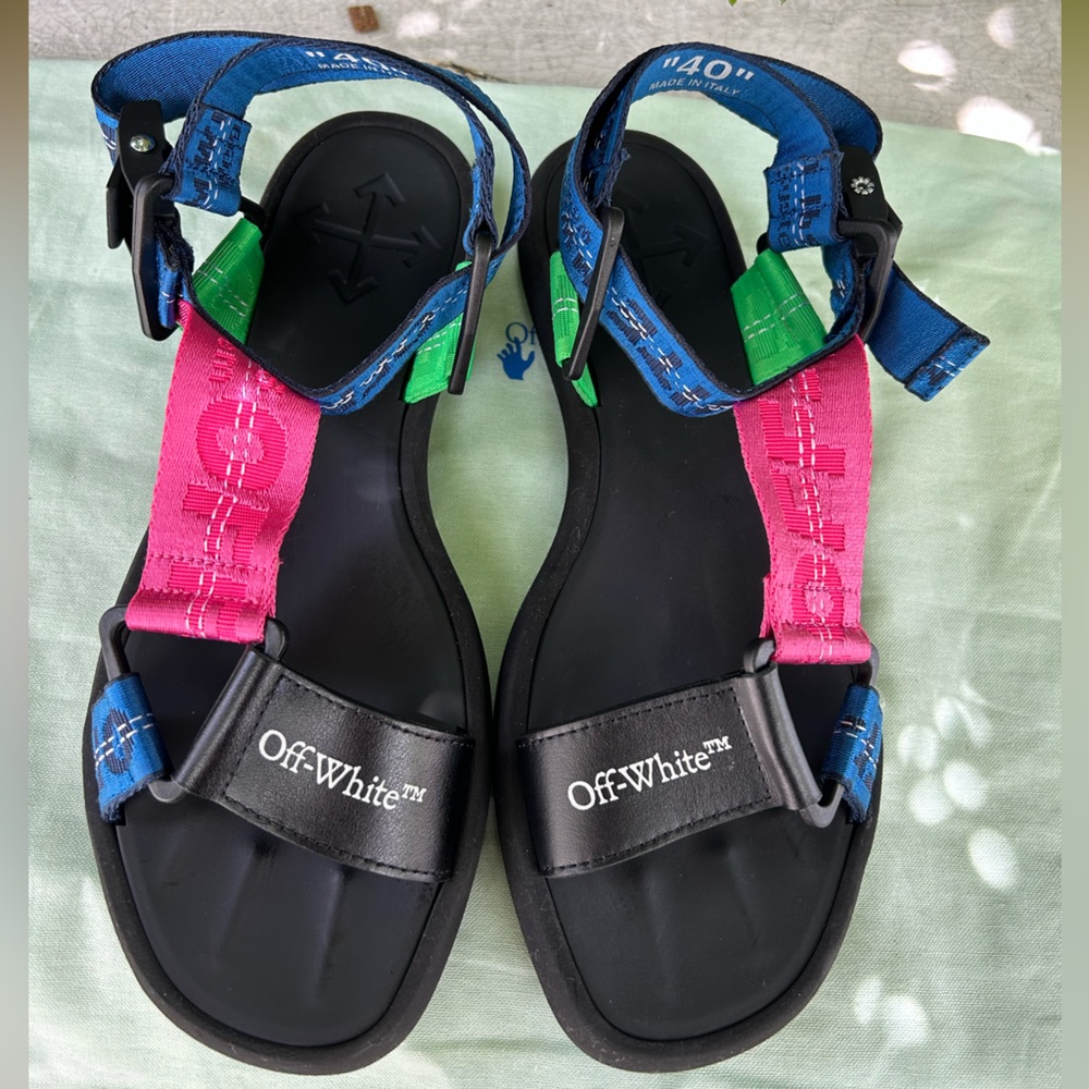 Off-White Multicolor Sandals - image 1